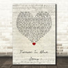 Neil Diamond Forever In Blue Jeans Script Heart Song Lyric Print
