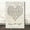 Queen Doing All Right Script Heart Song Lyric Print