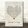 Rex Orange County Loving Is Easy Script Heart Song Lyric Print