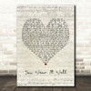 Rod Stewart You Wear It Well Script Heart Song Lyric Print