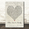 Shawn Mendes When You're Ready Script Heart Song Lyric Print
