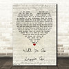 The Corries Will Ye Go Lassie Go Script Heart Song Lyric Print