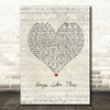 Van Morrison Days Like This Script Heart Song Lyric Print