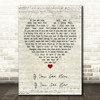 Brooks & Dunn If You See Him, If You See Her Script Heart Song Lyric Print