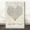 Chris Cagle Look What I Found Script Heart Song Lyric Print