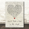 Dean Martin Ain't That a Kick in the Head Script Heart Song Lyric Print