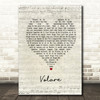 Dean Martin Volare Script Heart Song Lyric Print