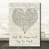 Elvis And The Grass Won't Pay No Mind Script Heart Song Lyric Print