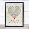 Emily Hackett & Will Anderson Take My Hand The Script Heart Lyric Print