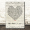 Hugh Jackman The Greatest Show Script Heart Song Lyric Print