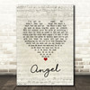 Jack Johnson Angel Script Heart Song Lyric Print