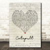 Jack Savoretti Catapult Script Heart Song Lyric Print