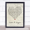 Lawson Make It Happen Script Heart Song Lyric Print