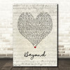 Leon Bridges Beyond Script Heart Song Lyric Print