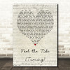 Mumford & Sons Feel the Tide (Turning) Script Heart Song Lyric Print