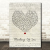 Paul Weller Thinking Of You Script Heart Song Lyric Print
