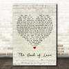Peter Gabriel The Book of Love Script Heart Song Lyric Print