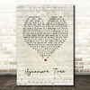 The Hunna Sycamore Tree Script Heart Song Lyric Print