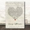 The Kinks Sunny Afternoon Script Heart Song Lyric Print