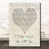 Volbeat I Only Wanna Be With You Script Heart Song Lyric Print
