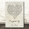 Staind Tangled Up In You Script Heart Song Lyric Quote Print