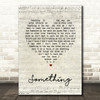 The Beatles Something Script Heart Song Lyric Quote Print