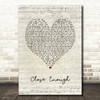 Brett Young Close Enough Script Heart Song Lyric Print