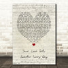 Finley Quaye Your Love Gets Sweeter Every Day Script Heart Song Lyric Print