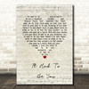 Frank Sinatra It had to be you Script Heart Song Lyric Print