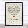 JOHNNY MATHIS The Twelfth Of Never Script Heart Song Lyric Print