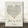 Van Morrison Steal My Heart Away Script Heart Song Lyric Quote Print