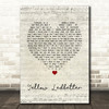 Pearl Jam Yellow Ledbetter Script Heart Song Lyric Print