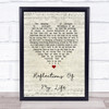 The Marmalade Reflections Of My Life Script Heart Song Lyric Print