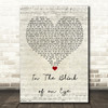 Those Damn Crows In The Blink of an Eye Script Heart Song Lyric Print
