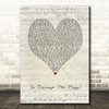 Chris Brown Yo (Excuse Me Miss) Script Heart Song Lyric Music Art Print