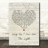 Creedence Clearwater Revival Long As I Can See The Light Script Heart Song Lyric Music Art Print