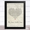 Eagles It's Your World Now Script Heart Song Lyric Music Art Print