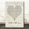 Edwin McCain Walk With You Script Heart Song Lyric Music Art Print