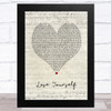 Eminem Lose Yourself Script Heart Song Lyric Music Art Print