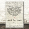 George Jones I'm A One Woman Man Script Heart Song Lyric Music Art Print
