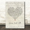 Jeff Carson Scars And All Script Heart Song Lyric Music Art Print