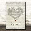 Josh Turner Lay Low Script Heart Song Lyric Music Art Print