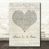 Asking Alexandria Alone In A Room Script Heart Song Lyric Music Art Print