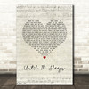 Metallica Until It Sleeps Script Heart Song Lyric Music Art Print