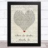 One Direction Where Do Broken Hearts Go Script Heart Song Lyric Music Art Print
