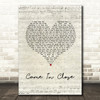Pale Waves Came In Close Script Heart Song Lyric Music Art Print