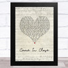 Pale Waves Came In Close Script Heart Song Lyric Music Art Print