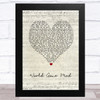 Bastille World Gone Mad Script Heart Song Lyric Music Art Print