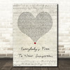 Baz Luhrmann Everybody's Free To Wear Sunscreen Script Heart Song Lyric Music Art Print