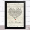 Rise Against Elective Amnesia Script Heart Song Lyric Music Art Print